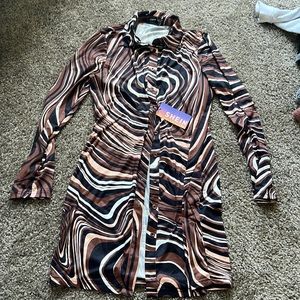 button down bodycon dress